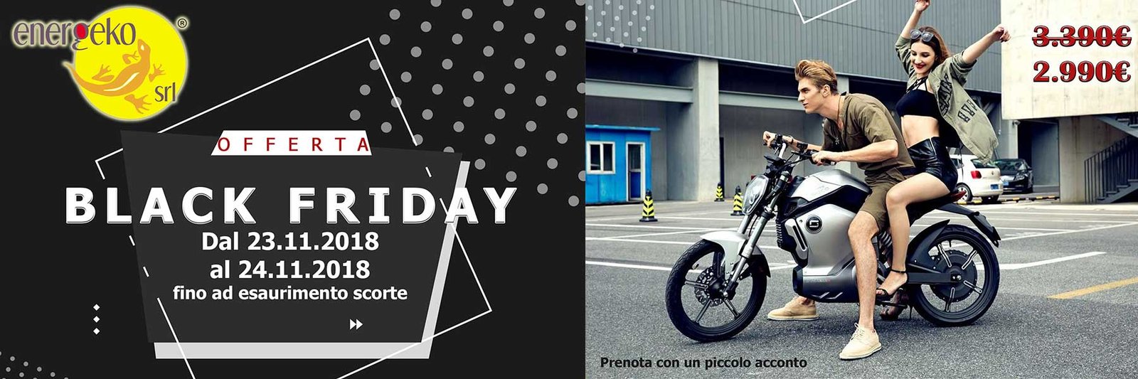 black friday ciclomotore elettrico