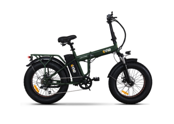 bicicletta elettrica the one nitro green